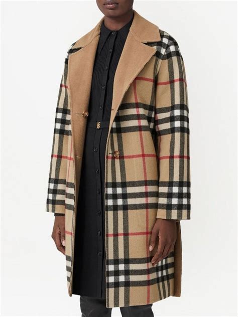 burberry jas dames|burberry check wool coats.